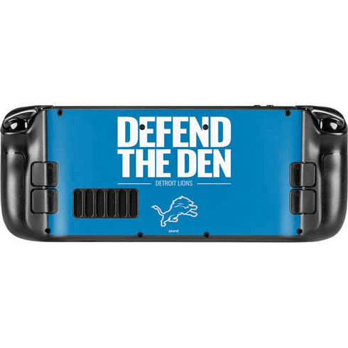 NFL Detroit Lions Team Motto Steam Deck Handheld Gaming Computer Skin